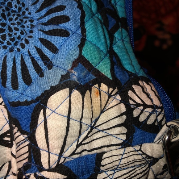 Vera Bradley Grand Traveler Duffel Weekender Bag Blue Bayou Print Pattern - Picture 10 of 10